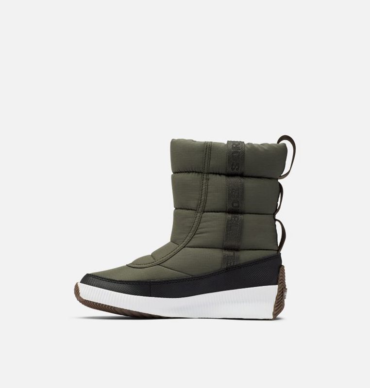 Botas Nieve Sorel Mujer - Out N About™ Puffy Mid Bajas Verde Oscuro - 76309-VNBO